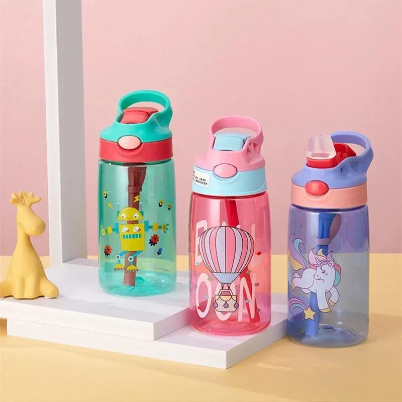 Adorable Cartoon Sippy Cup for Kids: Leakproof, Portable, and Perfect for Outdoor Adventures! - Aqua Accent 