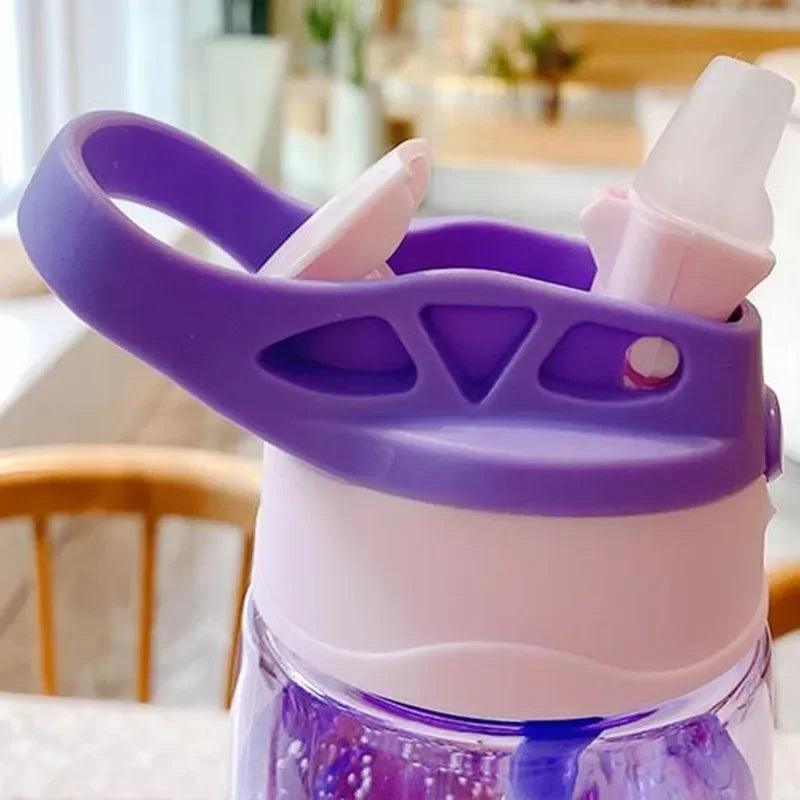 Adorable Cartoon Sippy Cup for Kids: Leakproof, Portable, and Perfect for Outdoor Adventures! - Aqua Accent 