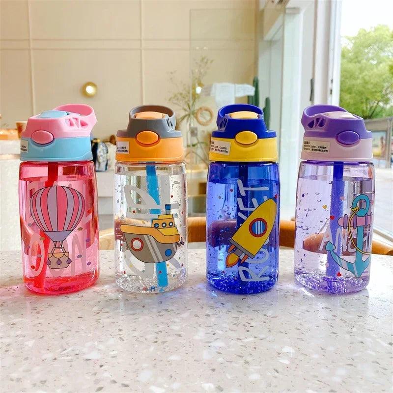 Adorable Cartoon Sippy Cup for Kids: Leakproof, Portable, and Perfect for Outdoor Adventures! - Aqua Accent 