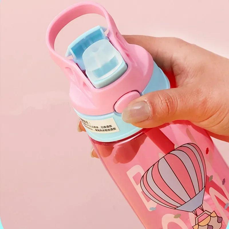 Adorable Cartoon Sippy Cup for Kids: Leakproof, Portable, and Perfect for Outdoor Adventures! - Aqua Accent 